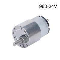 6v12v24v high torque electric micro speed reduction geared motor 7rpm to 960rpm eccentric output shaft jgb37 520