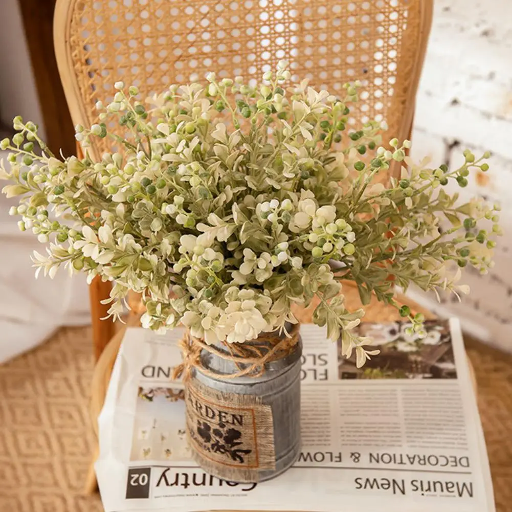 

Hard to Fade Faux Silk Flower Pastoral Style Artificial Plant for Wedding