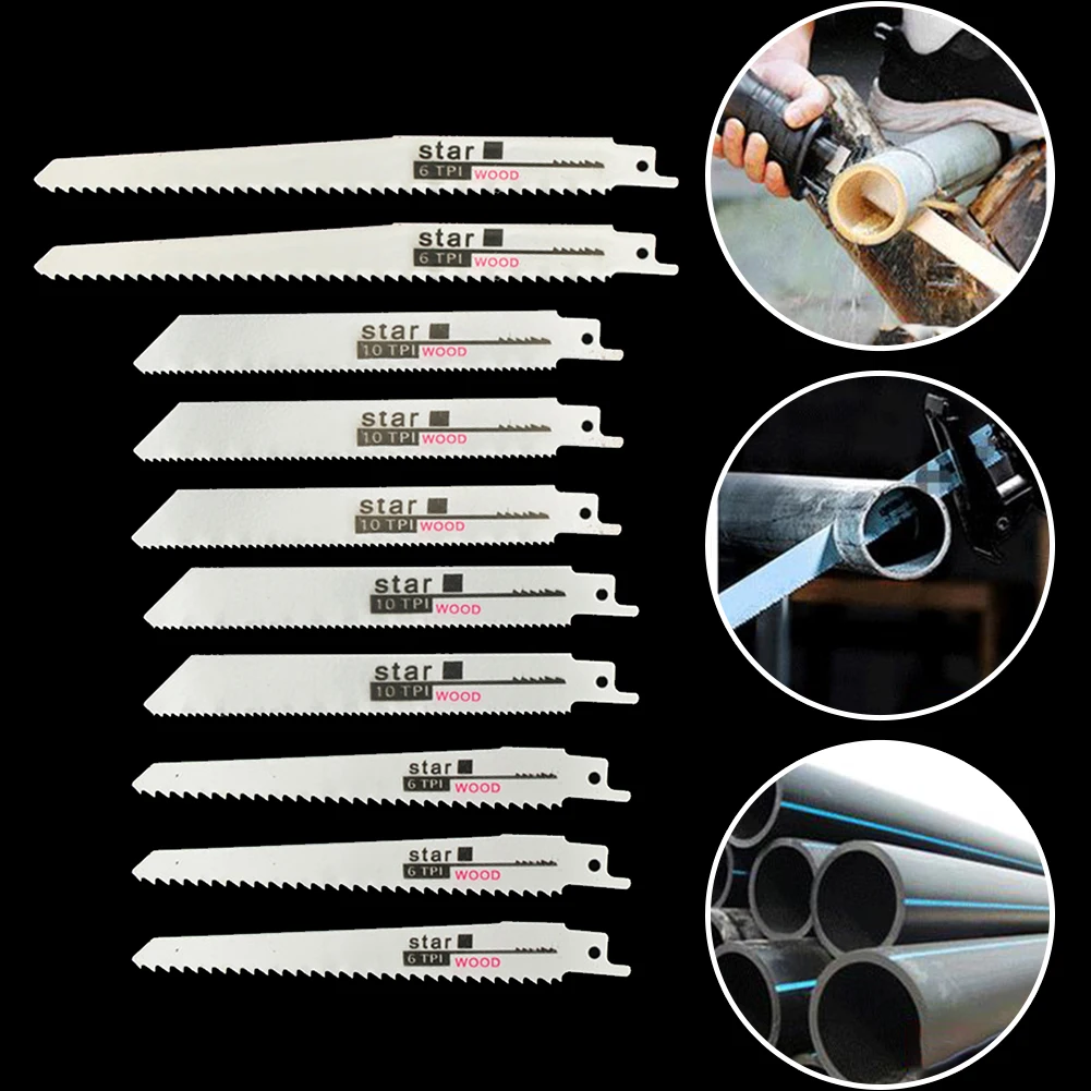 10 шт. лезвие пилы с возвратно-поступательным движением полотна Ассорти лобзик
