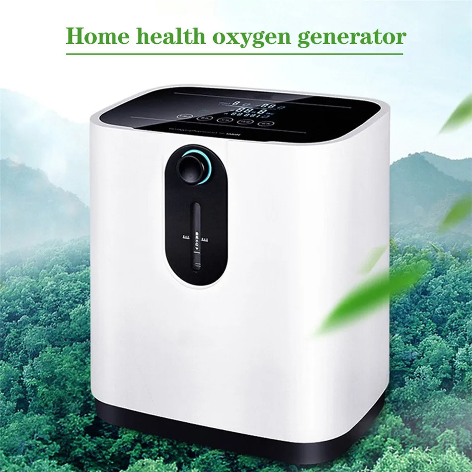 

1-7L/min Oxygen Concentrator Machine Generator 48Hours Portable Oxygen Making Machine Without Battery Air Purifier AC 220V/110V