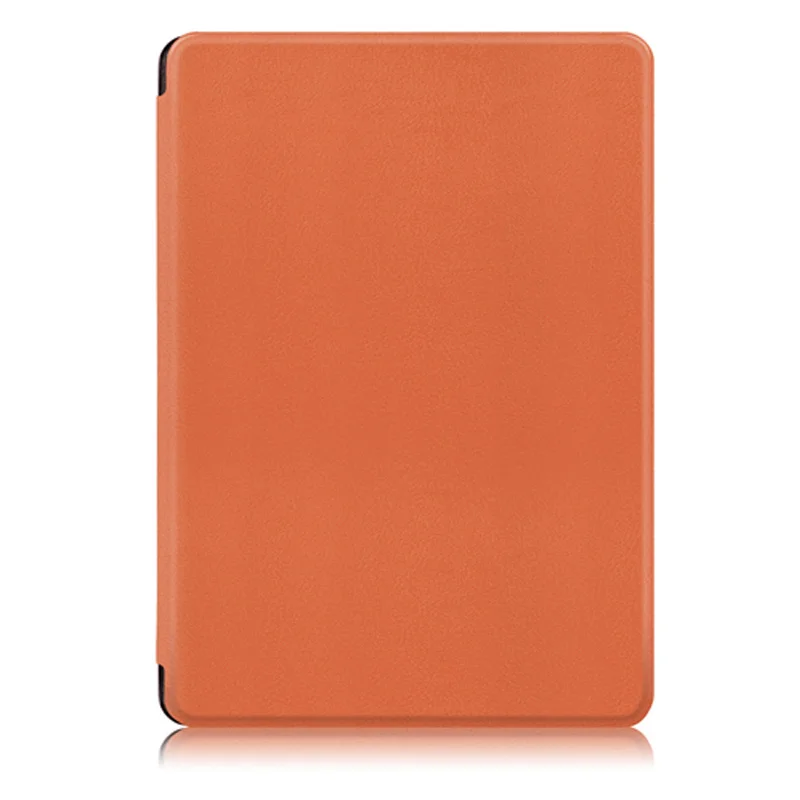 Принт из искусственной кожи чехол Флип-подставка для Kobo Aura Edition 2 6 ''читалка+ Защитная пленка+ стилус - Цвет: orange