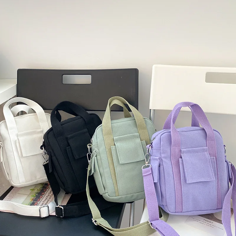 Сумки женские через плечо 2020 новые модные холщовые сумки-мессенджеры школьные