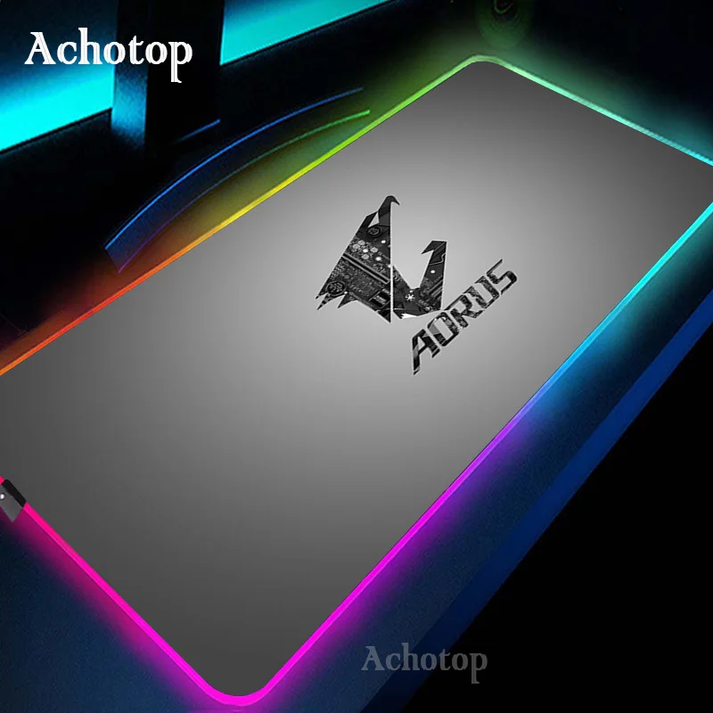 

Large RGB Mouse Pad xxl Gaming Mousepad LED Mause Pad PC Gamer Computer Aorus Mouse Carpet Big Mause Pad Desk Mat with Backlit