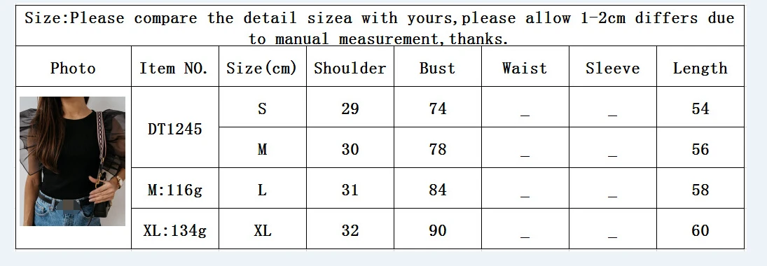 

Summer Women Black Blouses Ruffles Mesh Fly Sleeve Tops Casual Short Sleeve O-Neck Shirts Lady Solid Slim Tops Shirts