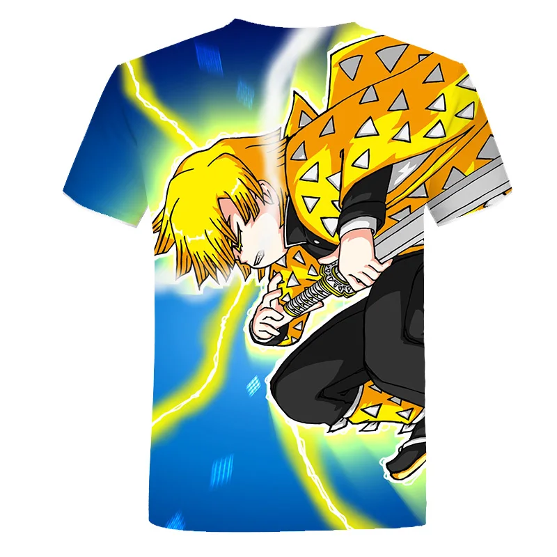 

Japanese Anime Man-Ghost War Comics t-shirt 3D Printing 2021 Summer Short-Sleeved Men's Casual T-Shirt Comfortable Hip-Hop Tops