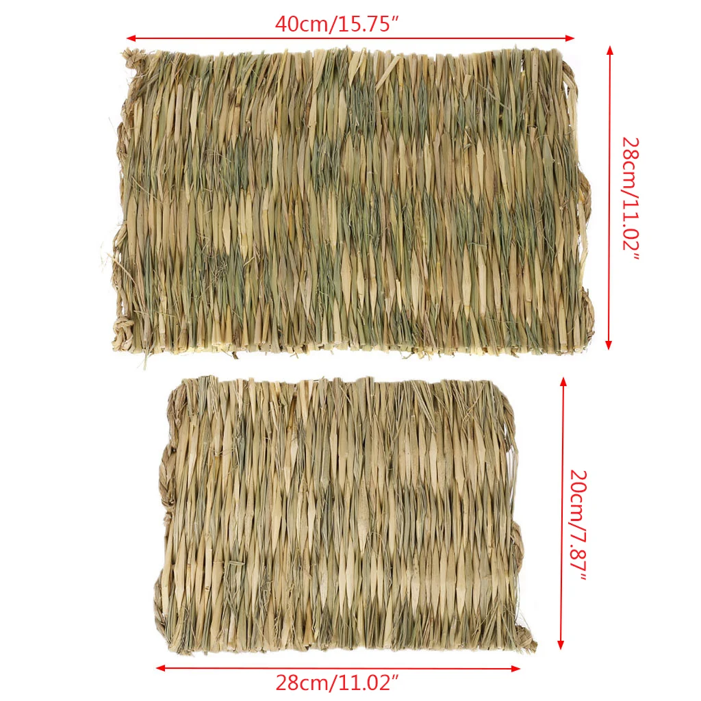 

Rabbit Grass Chew Mat Small Animal Hamster Guinea Pig Cage Bed House Pad Drop Shipping
