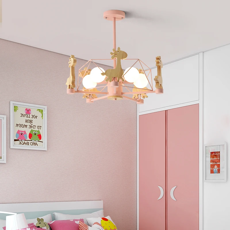 Животное люстра олень освещение Современные светодиодные люстры Деревянные