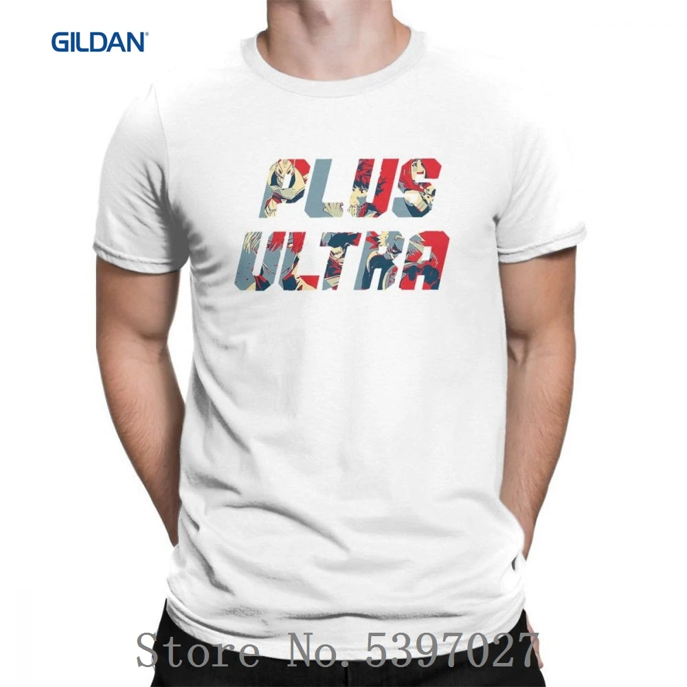 Plus Ultra My Hero Academy милые очищенные мужские футболки с круглым вырезом футболка