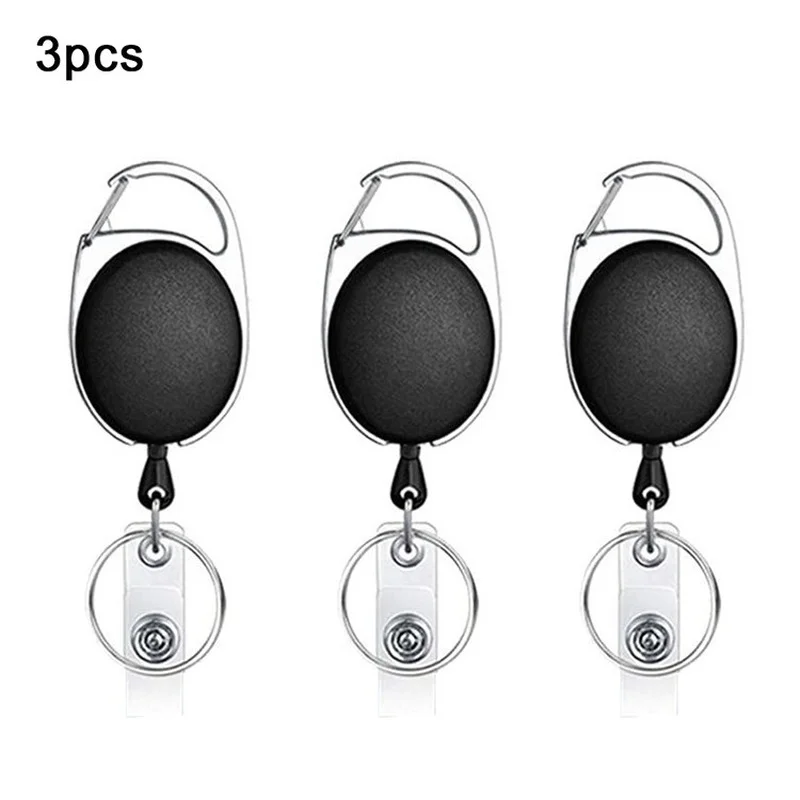 

Retractable Badge Reels Keychain for ID Card Holder Landyard for Keys Nurse Doctor Hospital Office Accessories
