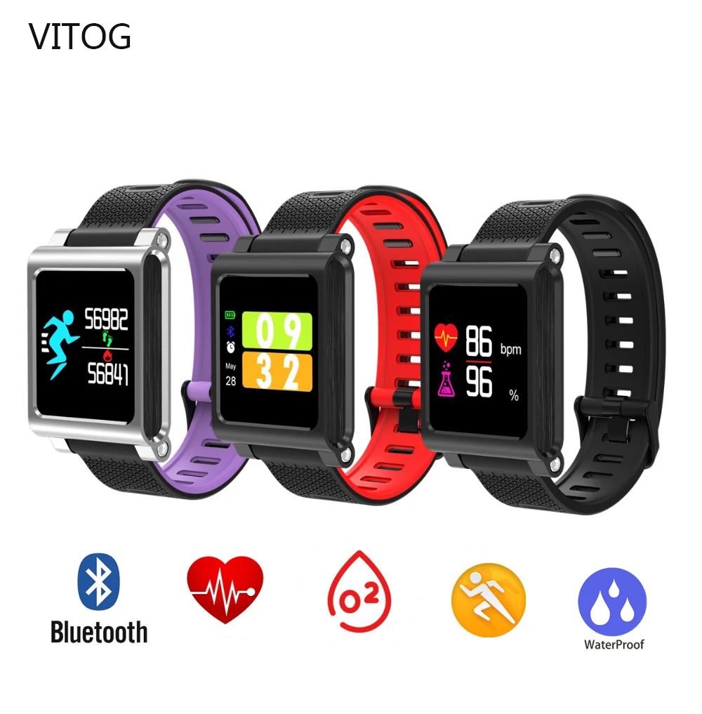 Смарт часы K8 браслет 4 цвета IP67 водонепроницаемый для бега плавания IOS Android mi
