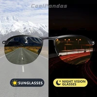 2021 brand photochromic men sunglasses polarized glasses day night vision driving sun glasses for male oculos de sol masculino