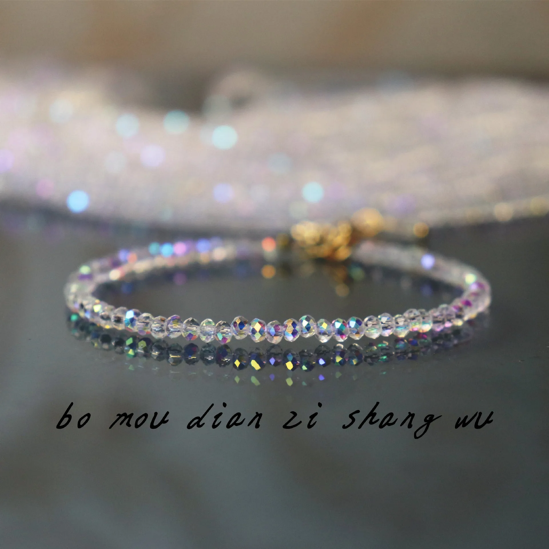 

Shining White Crystal Handmade Beaded Bracelet Korean Fashion Women's Bracelet Charm Women Jewelry Valentine's Day Gift