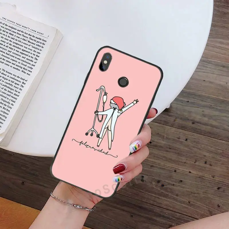 

Medicine Doctor Nurse cute cartoon Phone Case For Xiaomi Redmi note 7 8 9 t max3 s 10 pro lite Luxury brand shell funda coque