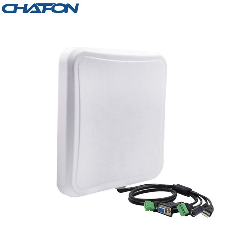CHAFON 5 6 м Uhf Rfid считыватель дальнего действия Встроенная 6dbi круглая антенна RS232 WG26