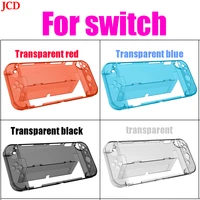 crystal clear console shell for nintend switch oled protective flip case crystal transparent cover anti fall shockproof guard