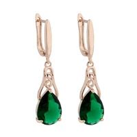 drop earrings 2022 trend luxury modern women cute wedding party jewelry rose gold color unusual earrings