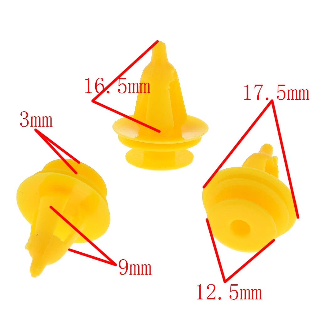 20 шт. автомобиль зажимы отделки дверной панели заклепки Крепежная Скоба 6507686AA для