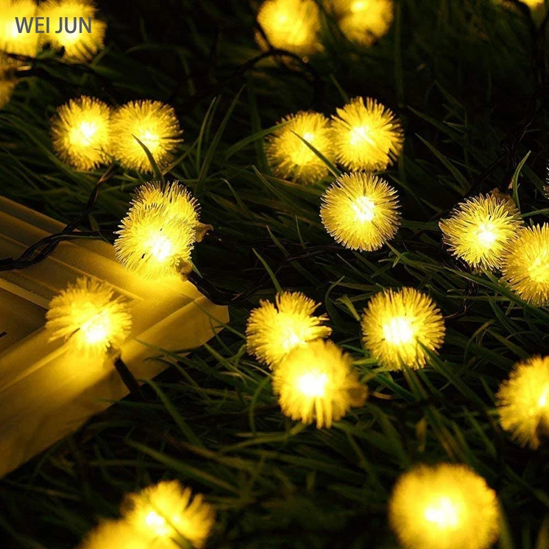 LED Solar string lights Waterproof String Fairy Leds Light Outdoor Garden Decoration Lamp Home Dandelion lighting | Лампы и освещение
