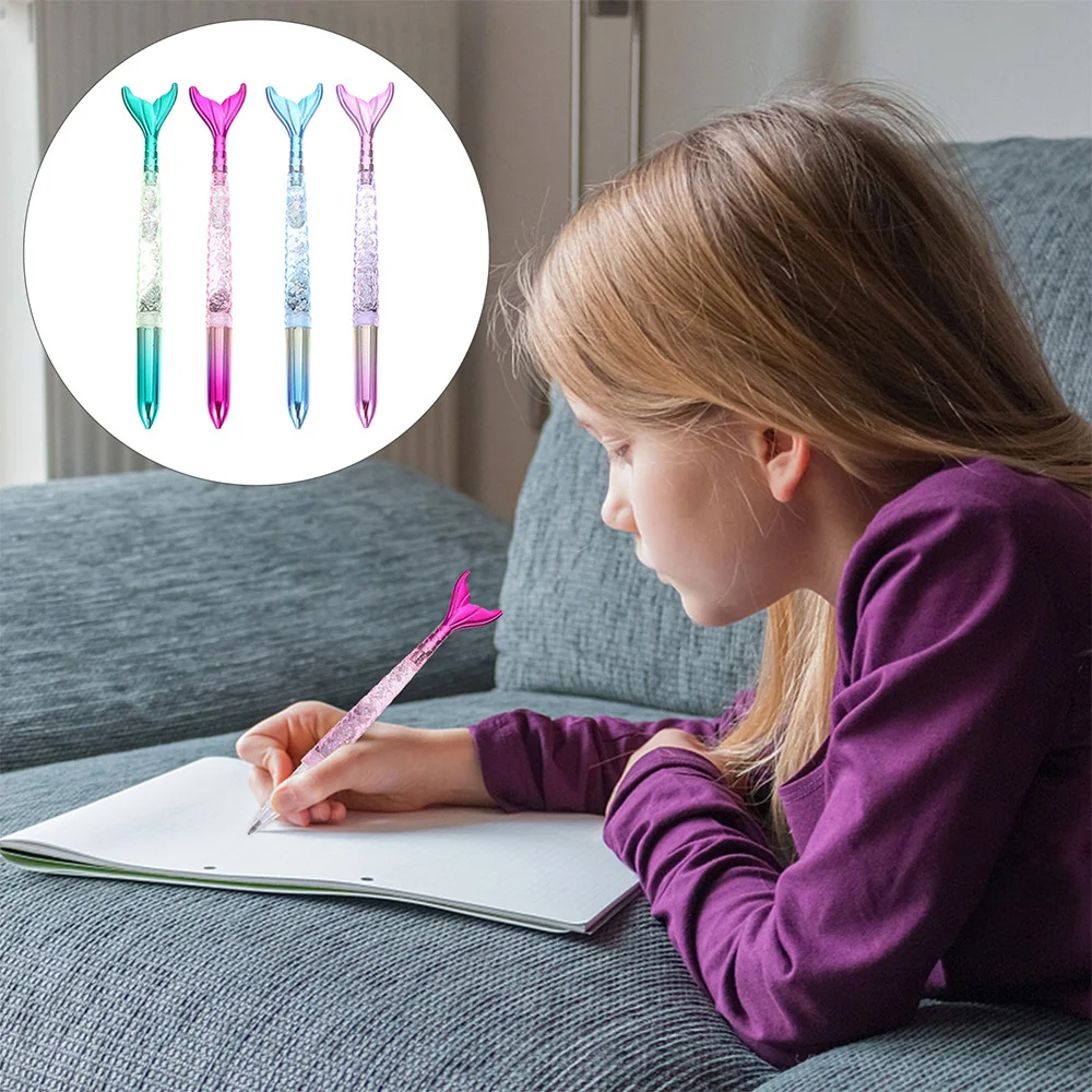 

1 Set Mermaid Pen Ball-point Pen Delicate Ink Pen Stationery for Students