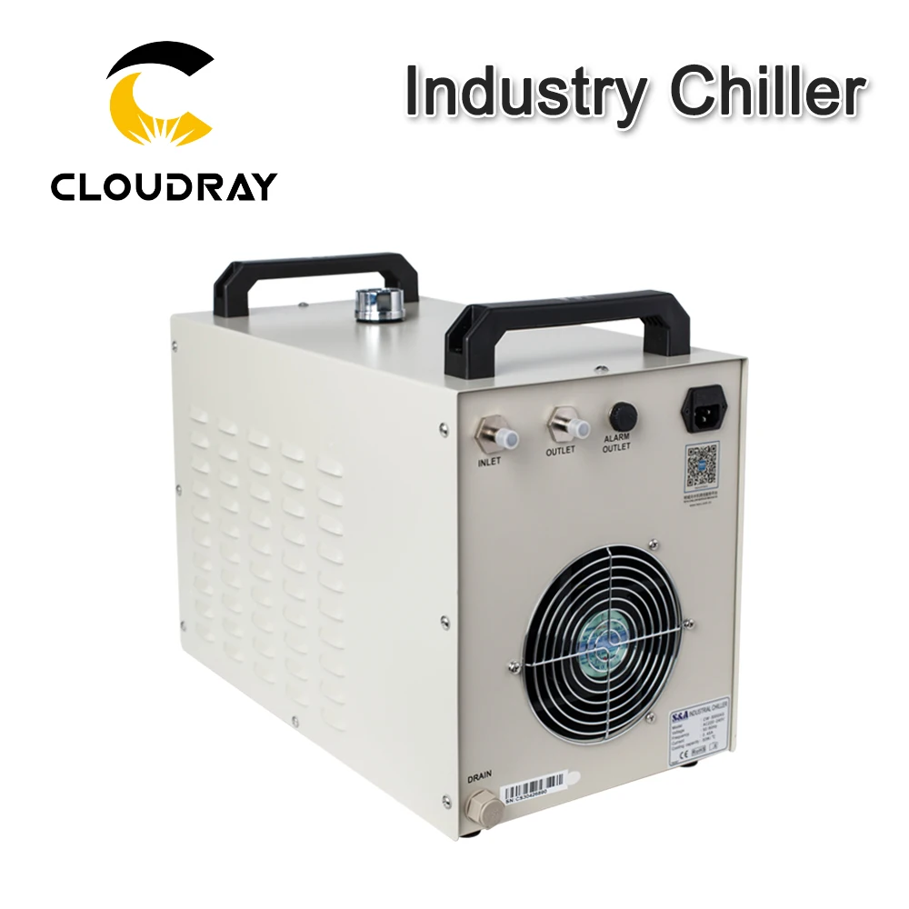 Cloudray S& A CW3000 промышленный охладитель воды для CO2 лазерной гравировки резки охлаждения 60 Вт 80 Вт лазерной трубки DG110V AG220V