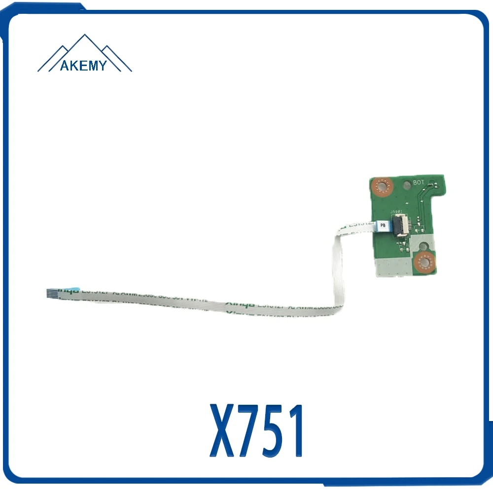 Оригинальная плата питания с кабелем для Asus X751 X751M X751MD X751MJ X751MA K751M A751M.