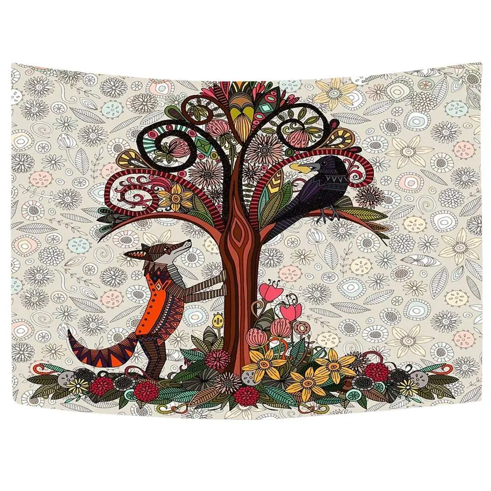 

Fox and Crow Custom Tapestry Decor