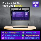 Автомобильный мультимедийный плеер NaviFly 9 ''8 + 128G Android 11 для Audi A6 C5 1997-2004 S6 2 1999-2004 RS6 1 2002-2006 Carplay автостерео