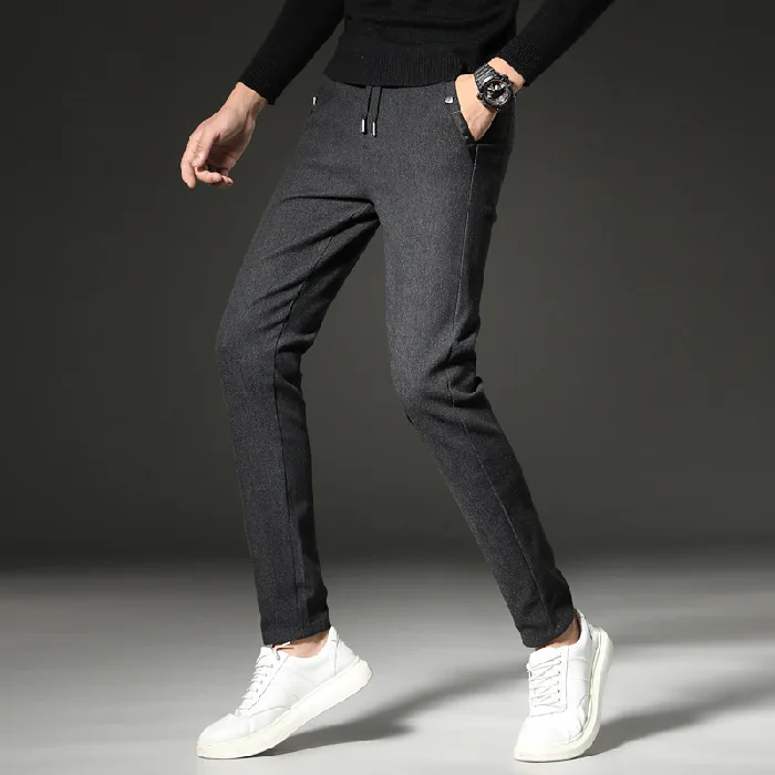 2020 Men's Casual Pants Brand Classic Full Length Suit Straight Cotton Business Man Commercial Plus Big Size 38 Trousers | Мужская