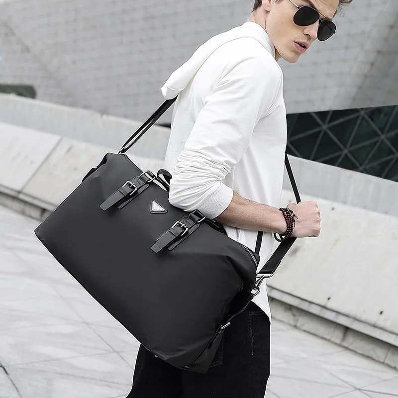 

Новая спортивная сумка, Большая вместительная модная Диагональная Сумка через плечо, мужская сумка из ПВХ