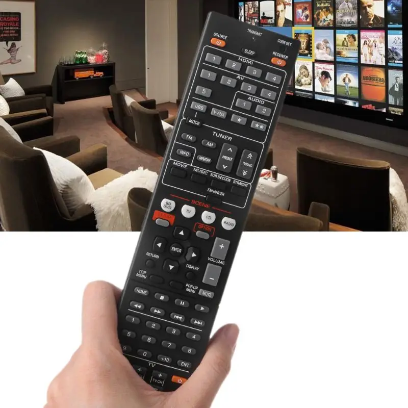 

Remote Control for YA-MAHA RAV463 ZA113500 RAV491 RAV494 ZF30320 RX-V373 HTR-3066 HTR-3066BL HTR-4066 RX-V475 RX-V373BL