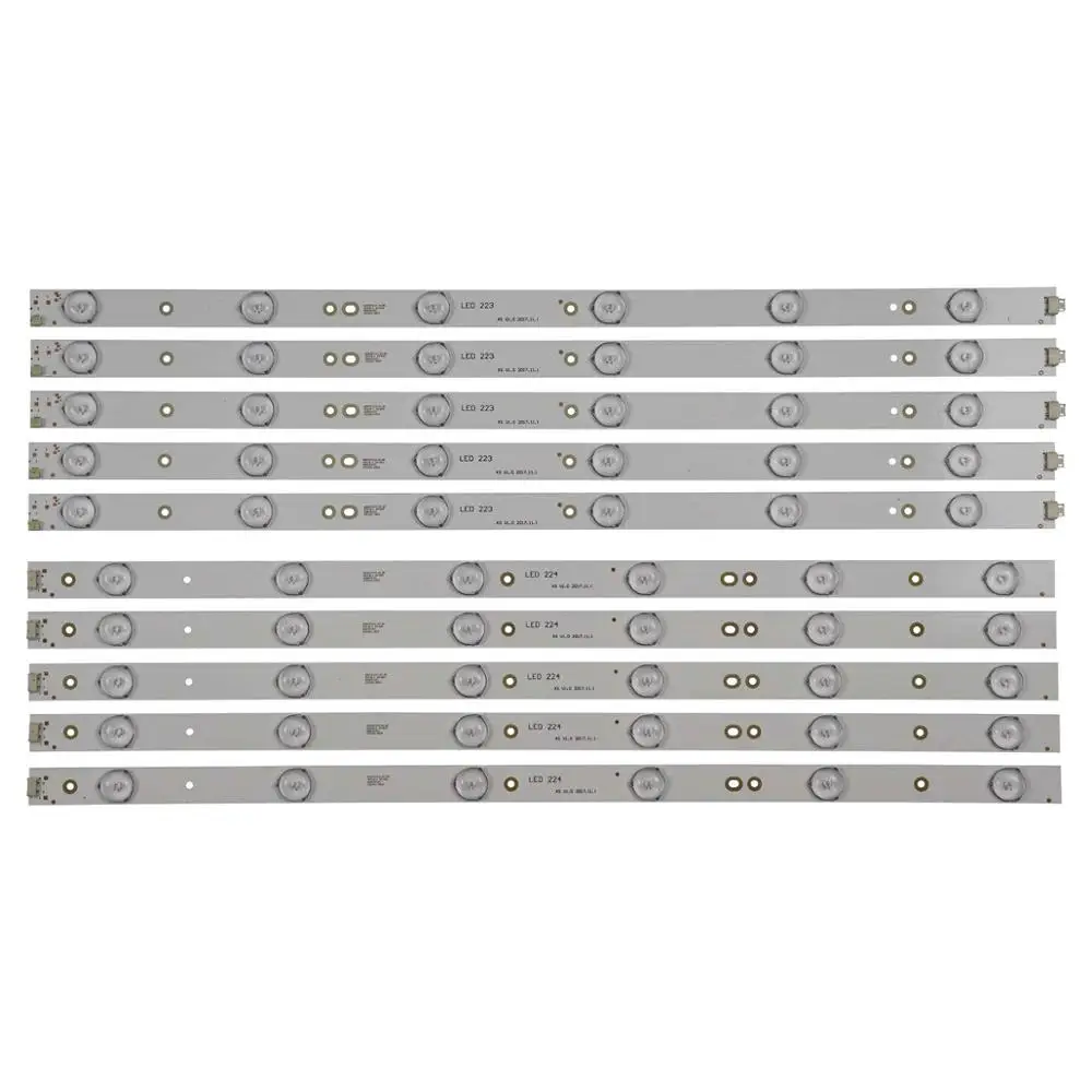 

LED Backlight strip 12 lamp For LED49C1000n 49D1000/C1000 LB-C490F13-E2-L-G1-LD1 LD2 SE1 SE2 RF-AC490E30-0601R-01 0601L