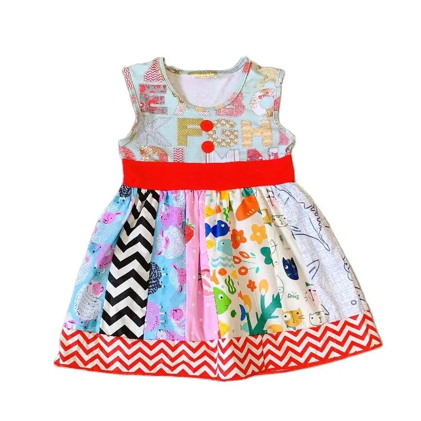 Summer Classics design ruffles letters with pocke Baby Girls Dress kids's birthday present | Детская одежда и обувь