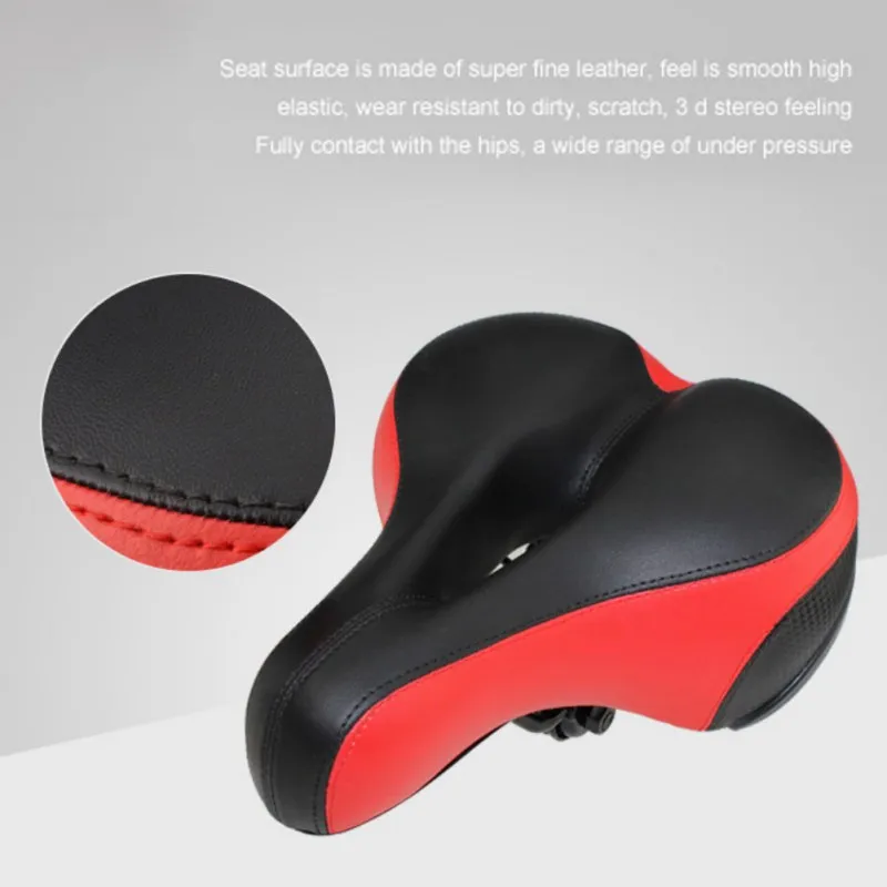 

Hot Mountain Bike Shockproof Cushion Bike Saddle Cushion PU Leather Surface Comfortable Cycling Seat Bike Accessories