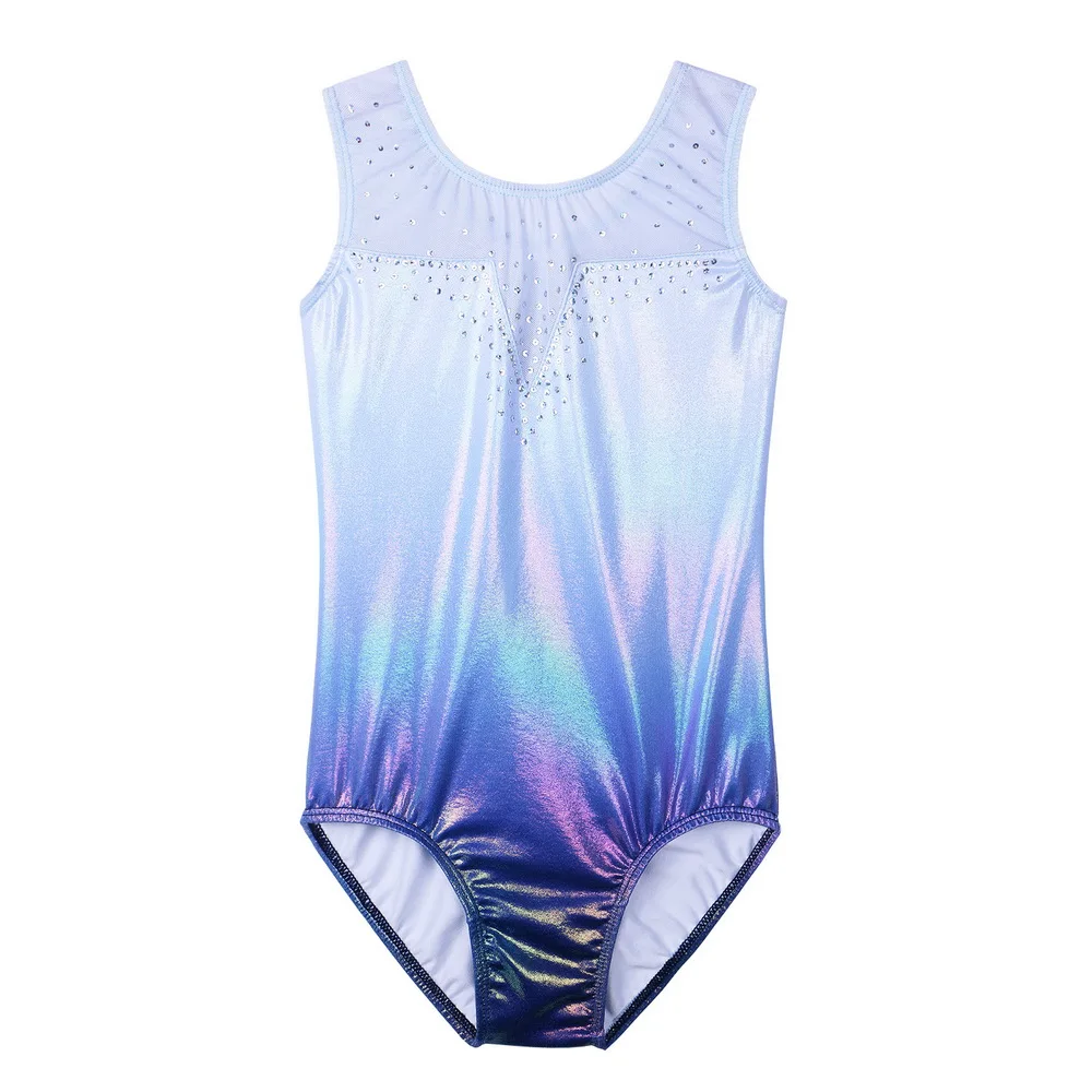 BAOHULU Toddler Girls Leotards for Gymnastics Ballet Sleeveless Mesh Sequins Dance Leotard Tank Kids Athlete Sports Bodysuit | Спорт и