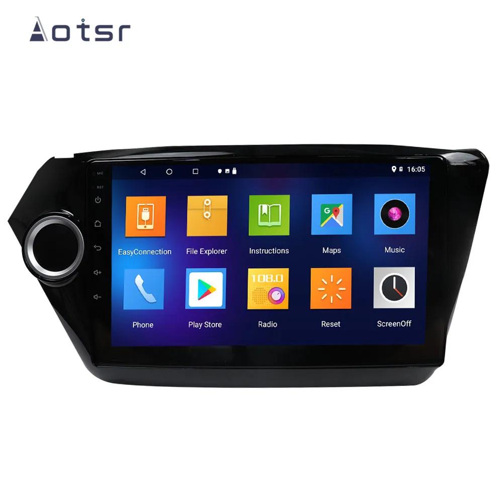 GPS навигация android 9 0 Автомобильный DVD плеер для Kia K2 RIO 2010-2017 головное устройство