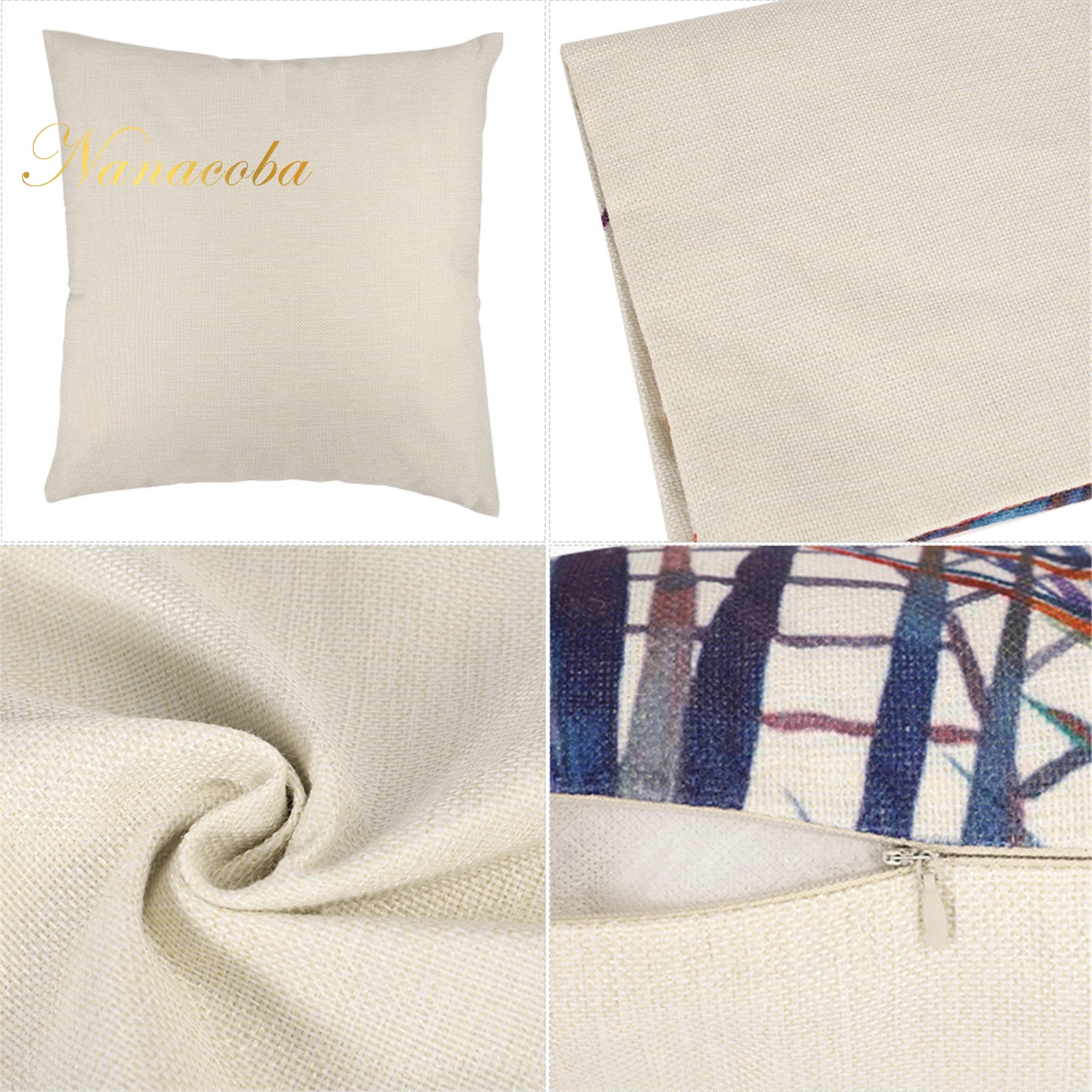 

Flower Pattern Decorative Art Linen Throw Cushion Cover 45*45 Pillows Pillowcase Throw Pillows Home Decoration Pillowcover
