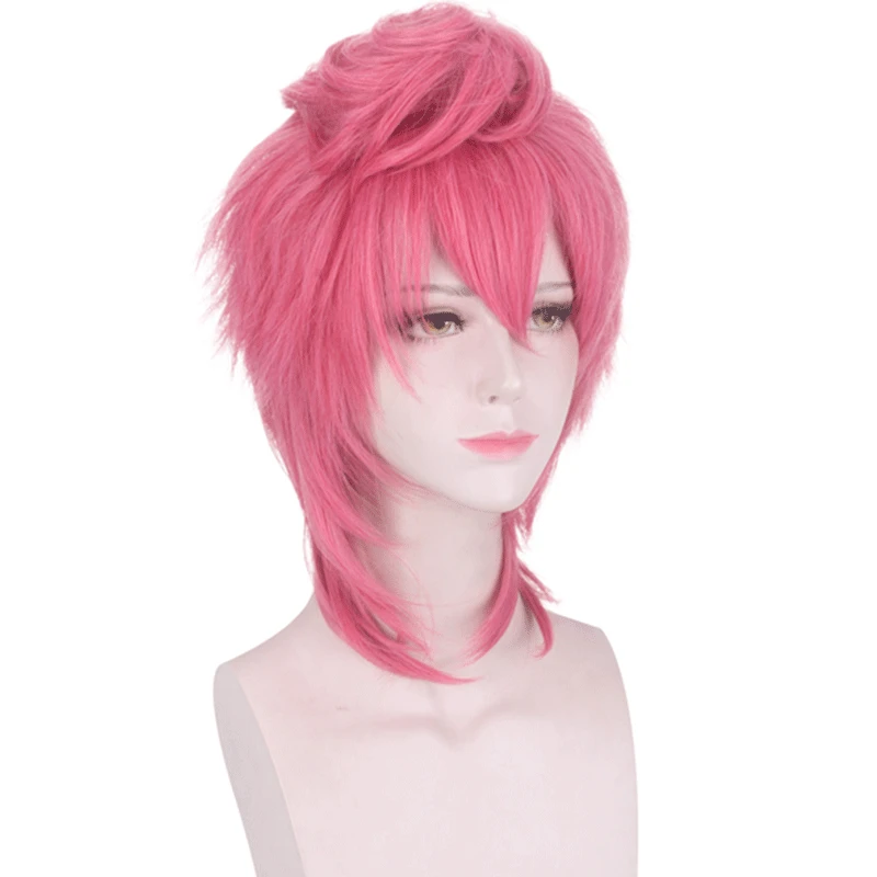 Аниме JOJO странные приключения Золотой ветер Trish Una косплей парик волос костюм