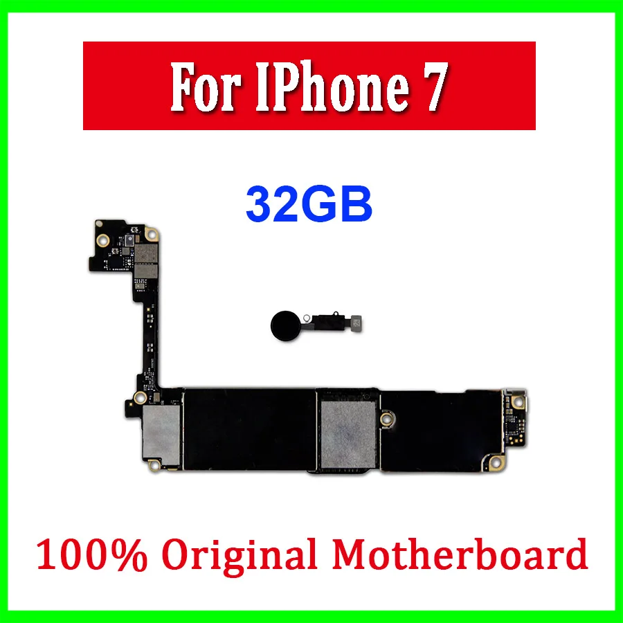 32 Гб 128 ГБ 256 ГБ для iphone 7 материнская плата с сенсорным ID оригинальная разблокированная для iphone 7 материнская плата с логической платой IOS