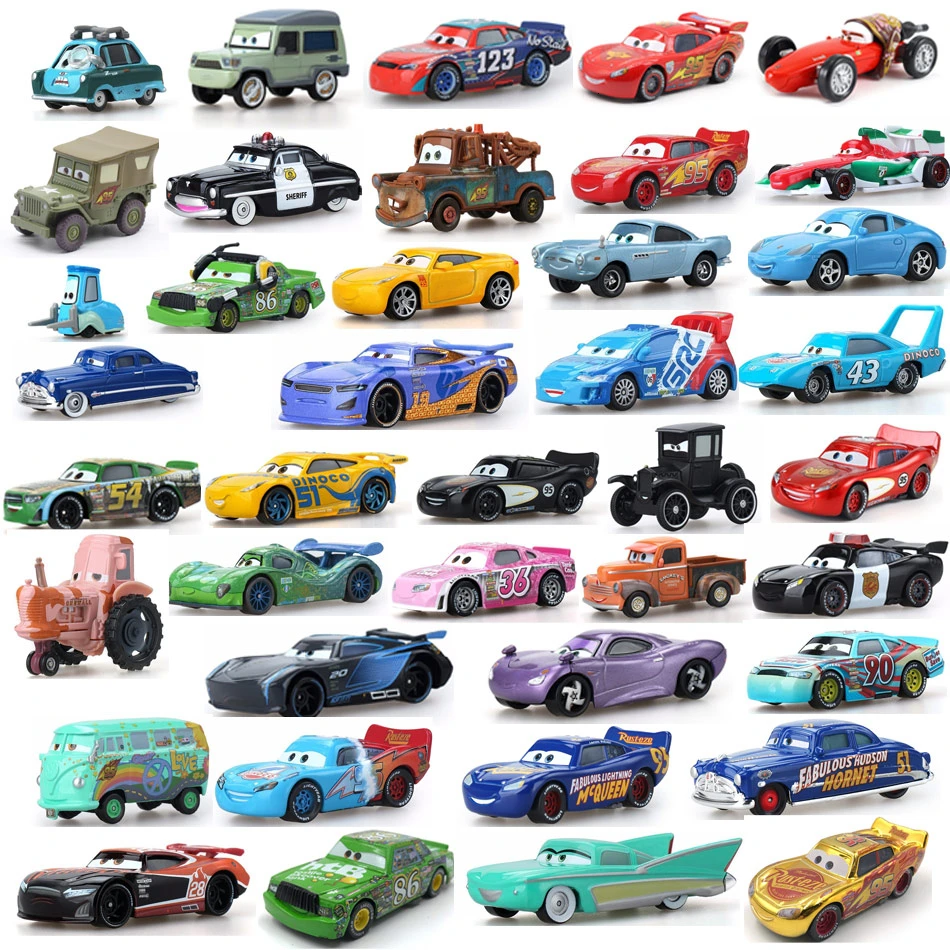 Disney Pixar Cars 2 3 Lightning 40 стиль Mcqueen Mater Jackson Storm Ramirez 1:55 литой автомобиль металлический сплав мальчик детские игрушки подарок