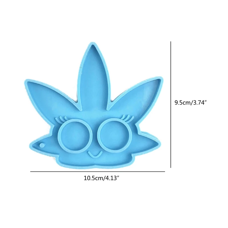 

E56F Tree Leaf Keychain Epoxy Resin Mold DIY Crafts Decoration Casting Tool Jewelry Pendants Silicone Mould