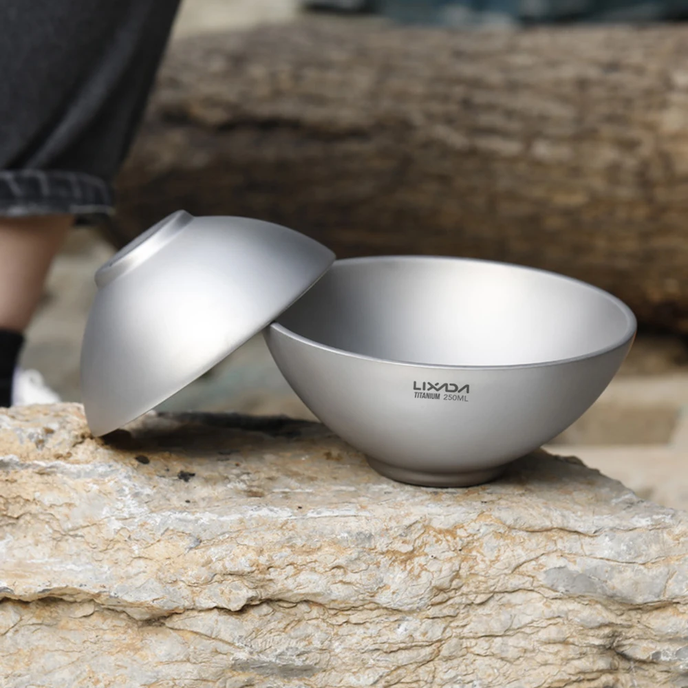 Титановая Двойная Стенка обеденная чаша походная мини чайная чашка кофейная