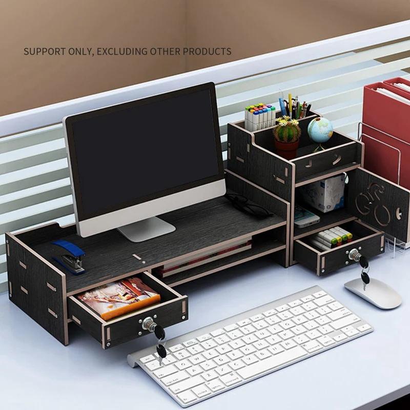 Black Computer Stand Monitor Increase Z05-S Desktop Office Rack for | Компьютеры и офис
