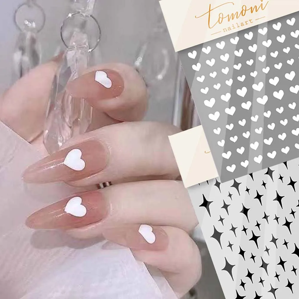 Модный 3D слайдер для ногтей 1 шт. любовь сердце звезда дизайн украшения наклейка