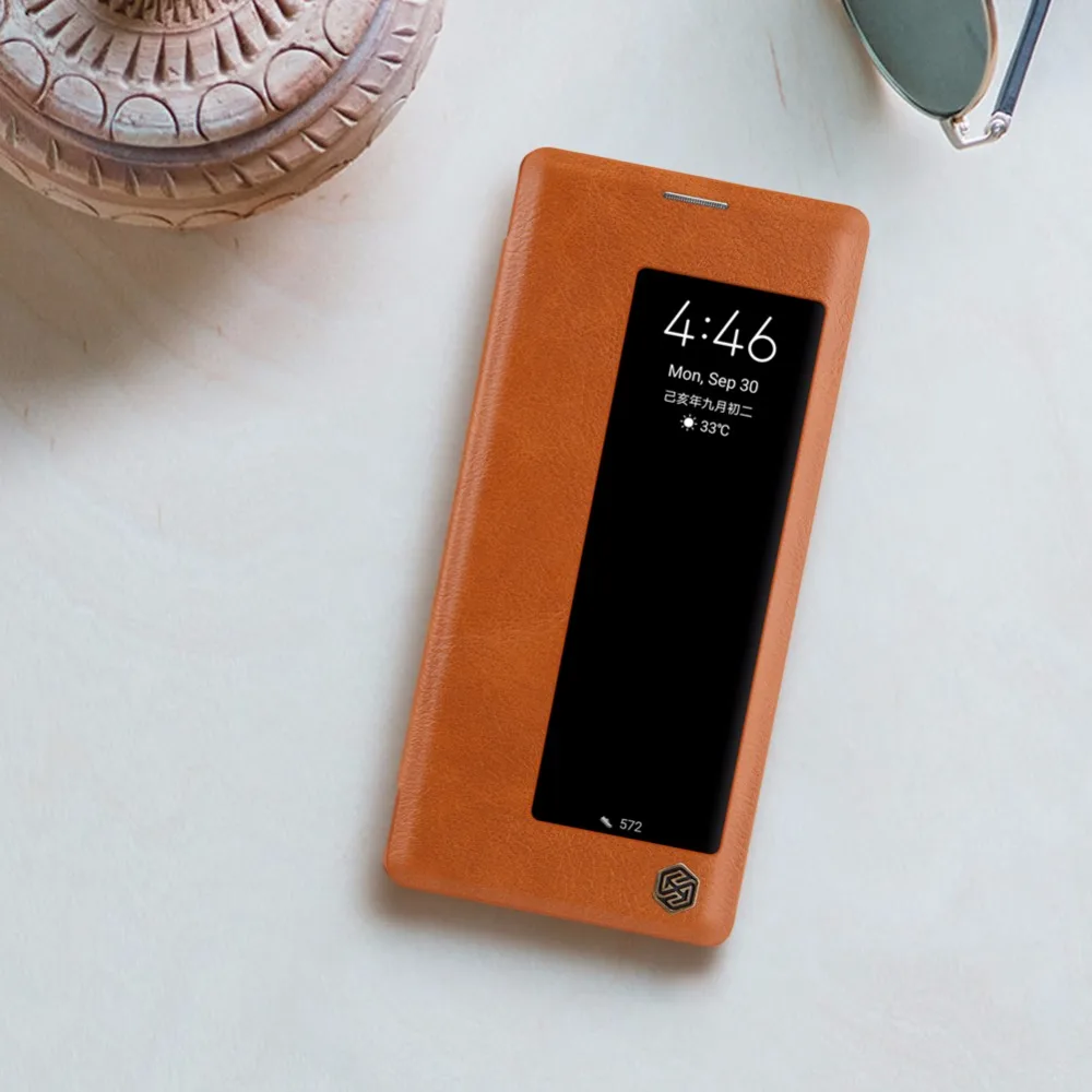 Умный чехол для huawei mate 30 Pro, чехол для huawei mate 30 Nillkin QIN, кожаный чехол, откидная крышка, функция сна и пробуждения