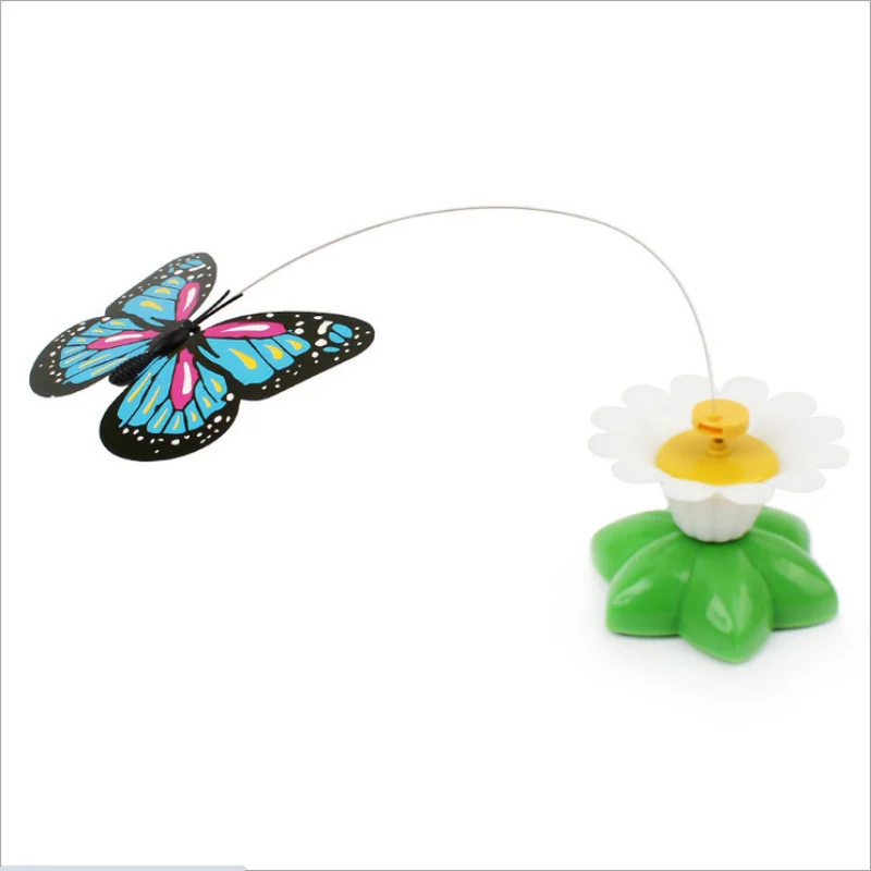 

Electric Rotating Colorful Butterfly Funny dog Cat Toys bird Pet Seat Scratch Toy For Cat Kitten dog cats intelligence trainning