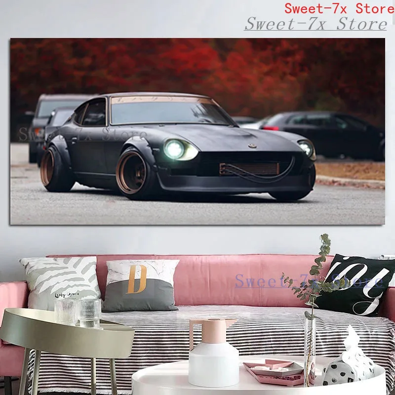 Modern Cool Classic 240z Sports Car Canvas Painting Art Nordic Posters and Prints Wall Pictures for Living Room Decor Frameless |