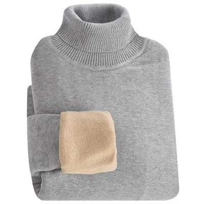 Брендовый зимний мужской свитер MRMT 2021 утепленный с высоким воротом для мужчин