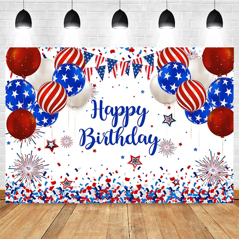 

Mocsicka Birthday Party Background Balloon Firework Decoration Style Baby Shower Photo Backdrop Photography Studio