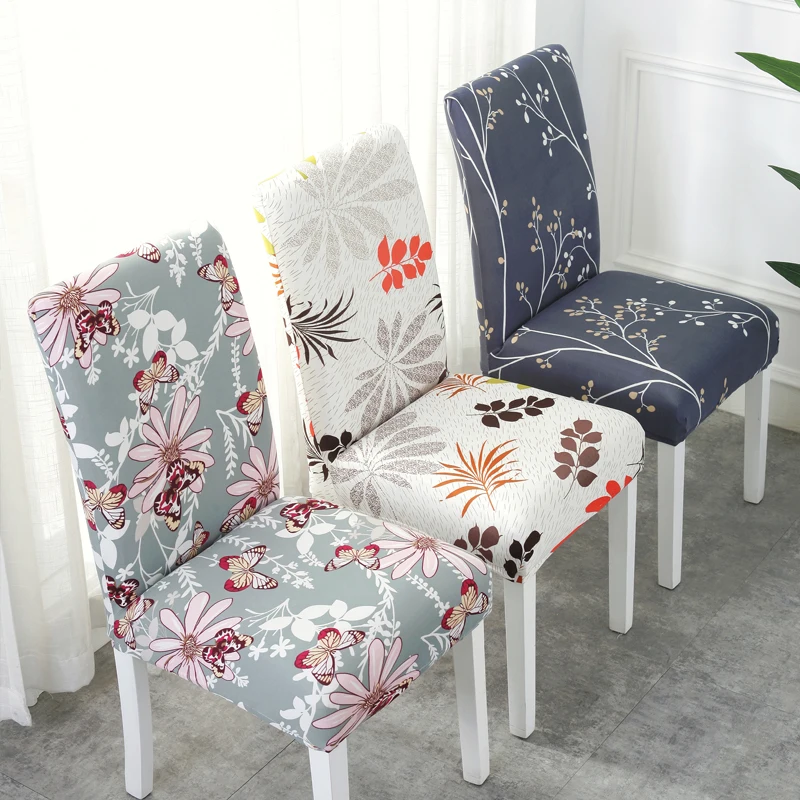 Спандекс эластичный принт обеденный чехол для кресла современный Съемный Анти