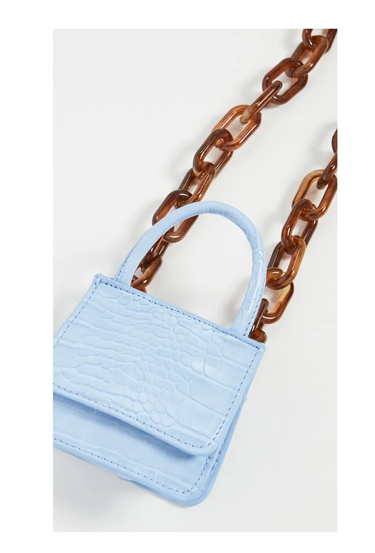 Новинка 2020 миниатюрные акриловые плечевые ремни сумка на одно плечо для модных